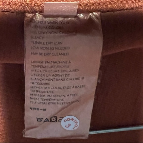 Free People We The Free Virgo Zip-Front Denim Mini Skirt Stretch Burnt Orange 24 - Picture 10 of 10